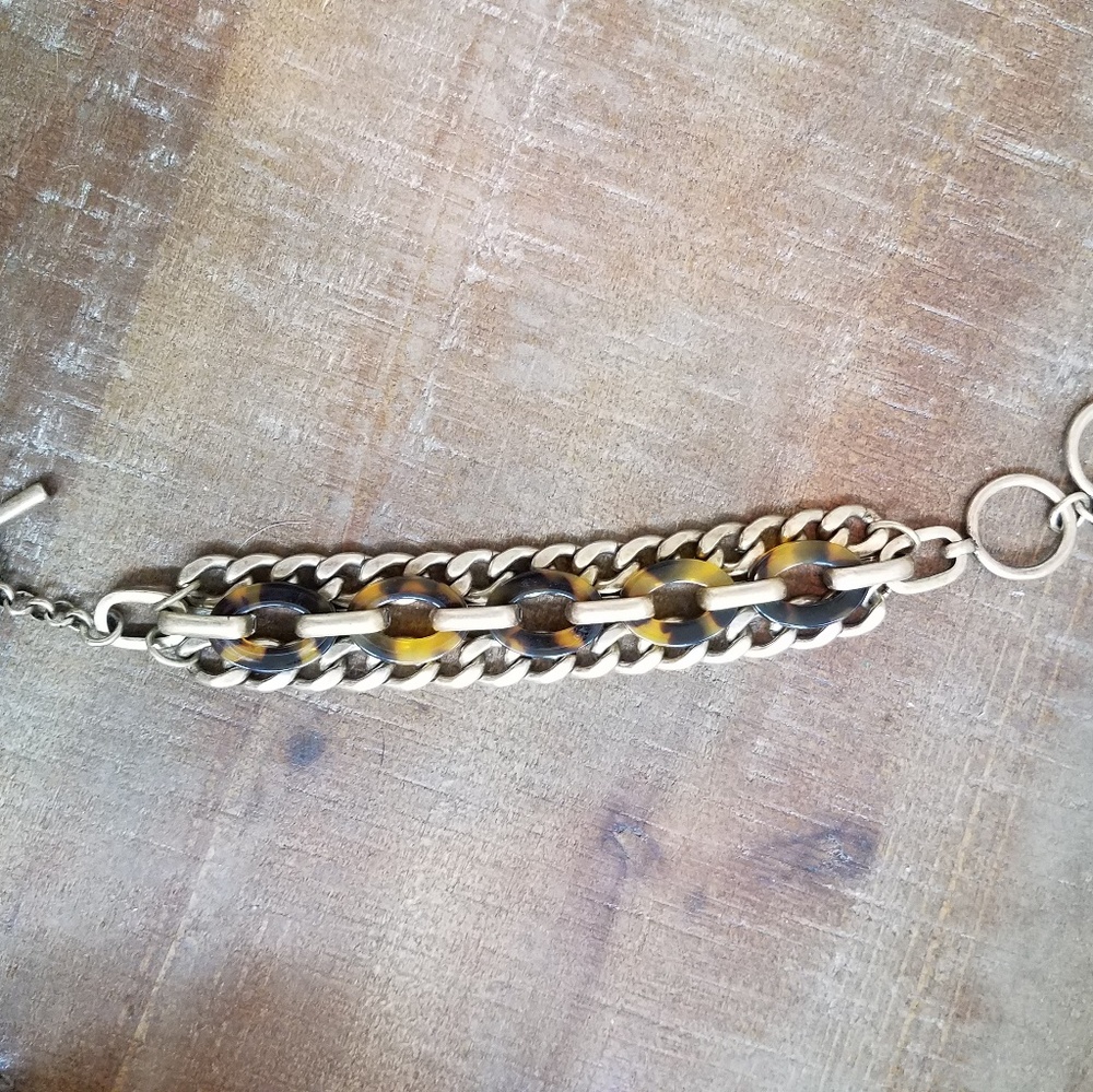 Tortoise & Chain Bracelet